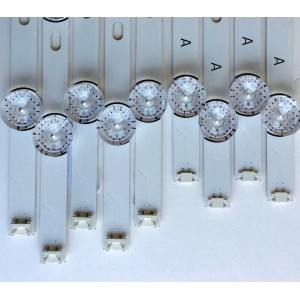 KIT DE LED´S PARA TV ((INCOMPLETO SOLO 9 PIEZAS)) / LG 3.0_55INCH_REV0.1_140428 / 25N1A / 25R1A / PANEL LC550DUE (MG)(A3) / MODELO 55"