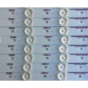 KIT DE LED´S PARA TV (12 PIEZAS) / RCA IC-A-KJAB55D508 / 3528AC3B6(X)} / 3.4-3.5v  76-781m B6 / PANEL LSC550HJ03-12V / MODELO LED55G55R120Q