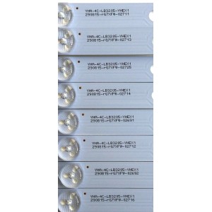 KIT DE LED´S PARA TV (8 PIEZAS) TCL TOT_32F3800A_2X5_3030C_V3 / YHA-4C-LB3205-YHEX1 / E334789 / PANEL LVF550CS0T / MODELO 55FS3750TCAA