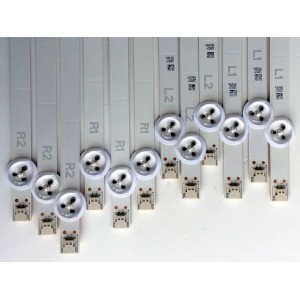 KIT DE LED´S PARA TV (12 PIEZAS) /  6916L-1241A / 50" ROW2.1 REV0.4 1 L2-TYPE 6916L-1272A / 50" ROW2.1 REV0.4 1 R1-TYPE 6916L-1273A / R2-TYPE 6916L-1276A / PANEL LC500DUG (UF)(U1) / LC500DUE (SF)(R2) / MODELOS E500D-A0 / E500D-A0 / 50LN5700.UH