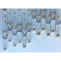 KIT DE LED´S PARA TV (12 PIEZAS) / ((IMPORTANTE DIFUSORES DESPEGADOS)) / LG 6916L-1720A / 6916L-1721A LG Innotek DRT 3.0 60¨-A type Rev01(140107) / B type / AGF78401801 / PANEL´S LC600DUF (FG)(A2) / LC600DUF (FG)(F1) / MODELOS 60LB6500-UP / 60LB6300-US