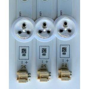 KIT DE LED´S PARA TV (3 PIEZAS) / TOSHIBA STT320A84_REV6.0_8_120629 / T2141 / PANEL C320LD-DH66 REV.1A / MODELO 32L1300U