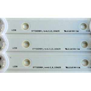 KIT DE LED´S PARA TV (3 PIEZAS) / TOSHIBA STT320A84_REV6.0_8_120629 / T2141 / PANEL C320LD-DH66 REV.1A / MODELO 32L1300U