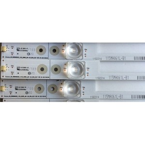 KIT DE LED´S PARA TV (11 PIEZAS) / HISENSE 1182314 / 115MA061L-B1 / HE60PWLZH / E348435 / NS-MCPCB-1450 / PANEL HD600N3U22\S1\GM\ROH / HD600N3U22-L2 /S0/GM/ROH / 220696 / HD650S1U71\S8\GM\CKD\ROH / MODELO 60DU6070 / 60H6E