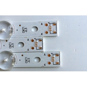 KIT DE LED´S PARA TV (3 PIEZAS) / SAMSUNG 303GC430043 / GC43D08-ZC22AG / E469119 / 2010035711-12 / 171115A2 / 344761000135000 / GC430M10 / PANEL´S BOEI430WU1 4A17B27 / HV430FHB-N1A / MODELOS UN43J5202AFXZA BZ01 / UN43M5300AFXZA BB02 / UN43J5200AFXZA