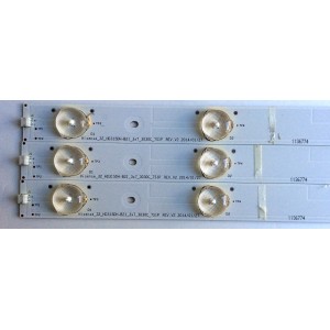 KIT DE LED´S PARA TV (3 PIEZAS) / INSIGNIA 1136774 / Hisense_32_HD315DH-B21_3x7_3030C_7S1P / E213009 / HE32LSESE15V86 / PANEL HD315DF-B71\S0\GM\ROH / MODELO NS-32D511NA15 Rev B