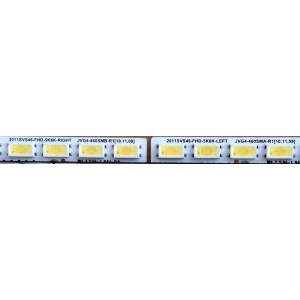 LED PARA TV / SAMSUNG 2011SVS46-FHD-5K6K-RIGHT JVG4-460SMB-R1 / 2011SVS46-FHD-5K6K-LEFT JVG4-460SMA-R1 / BN64-01644A / D310827A0 / PANEL LTJ460HJ05-J / MODELOS UN46D6000SF / UN46D6000SFXZA H302