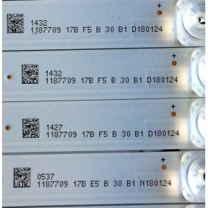 KIT DE LED´S PARA TV (12 PIEZAS) / HISENSE JL.D65061330-003FS-M_V02 / 1187709 / 0527 / 1187709 / 17B / E5 / B / 30 / B1 / N180124 / PANEL HD650S1U51\S1\GM\CKD\ROH / MODELOS 65H6D / 65H6E