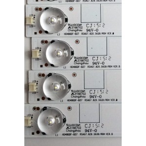 KIT DE LED´S PARA TV (10 PIEZAS) / LG RSAG7.820.5639\ROH VER.B / HD480DF-B37 / E166702 / Y-TX-170160-5639-B2-A-F-153P / PANEL HD480DF-B37\S3.B2\GM\ROH / MODELOS 48H4 / NS-48D510NA15