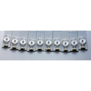 KIT DE LED´S PARA TV (10 PIEZAS) / HITACHI 30349008202 / LE49D8-01(A) / 171125A14 / 49000M22 / 1010187183-3 / PANEL LSC490FN02-W / MODELO 49C61