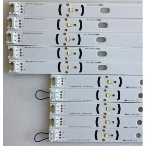 KIT DE LED`S PARA TV (10 PIEZAS)(NOTA IMPORTANTE:DIFUSORES DESPEGADOS) / LG 6916L-1735A / 6916L-1736A / LG Innotek A Type REV01_1_140107 / LED´S SUSTITUTOS 6916L-1781A / 6916L-1782A / PANEL LC500DUE (FG)(A4) / MODELOS 50LB5900-UV / 50LB6300-US