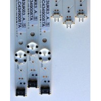 KIT DE LED´S PARA TV (6 PIEZAS) / LG SSC_43LJ55_7LED_REV01_170930 / SSC_43UK63_A_S / SSC_43UK63_B_S / LC43490087A / LC43490088A / LC43 4900 87A BOE 43090 / LC43 4900 88A BOE 43090 / R9BB 22T1B / RABB 22T1B / PANEL NC430DGG-ABGX3 / MODELO 43UK6300PUE