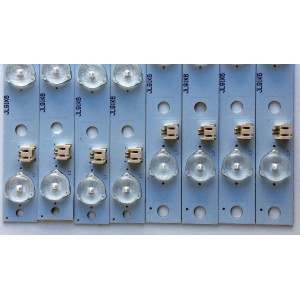 KIT DE LED´S PARA TV (8 PIEZAS) / AFFINITY IC-A-KKL39D073R / IC-A-KKL39D073L / RF-AH390B32-0601L-01 / RF-AH390B32-0601R-01 / JL91K6 / JL91K6000000E28210 / PANEL V390HJ1-P01 REV.C1 / MODELO LE3951