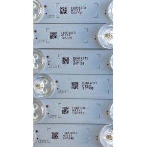 KIT DE LED´S PARA TV (6 PIEZAS) / SONY MBL-49039D615SN2 / CCB 49 MBL-49039D615SN2 / E465853 / 175201T90 / 1752 / 01T90 / EBHF43T3 / H111 / PANEL YD8S005DND01B / MODELO XBR-49X900F