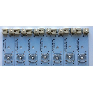 KIT DE LED´S PARA TV (7 PIEZAS) / APEX 39D7-LIGHT-BAR-PCB / 6003050412 / 6050050004 / PANEL´S V390HJ1-P02 / T390HVN01.V0 / MODELO PLDED3992A