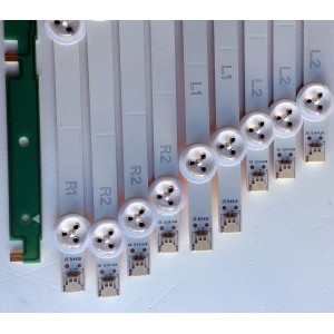 KIT DE LED´S PARA TV (SOLO 9 PIEZAS) / LG 6637L-0021A / 6916L-1241A / 6916L-1273A / 6916L-1272A / 6916L-1276A / PANEL LC500DUE (SF)(R2) SUS.LC500DUE (SF)(U1) / MOD. 50LN5400-UA 50LN540V 50LN5600-UI BUSYLHR E500I-A0 / 50L3400U / MAS MODELOS EN DESCRIPCION