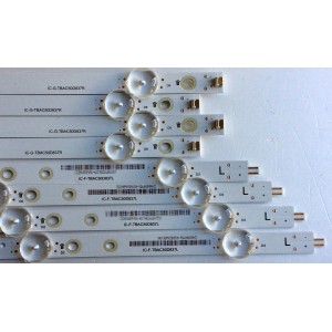 KIT DE LED´S PARA TV (8 PIEZAS) / TOSHIBA  IC-G-TBAC50D837R / IC-F-TBAC50D837L / C22H06MAP45A-4000HD26WB00 / C22H06MAP45A-4007HD26WB00 / C24H06MAP45A-4001HD24WB / C22H06MAP45A-4008HD26WB / PANEL U500DU01 TT101 REV:CD1.A / MODELO 50L711U18