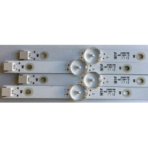 KIT DE LED´S PARA TV (8 PIEZAS) / TOSHIBA  IC-G-TBAC50D837R / IC-F-TBAC50D837L / C22H06MAP45A-4000HD26WB00 / C22H06MAP45A-4007HD26WB00 / C24H06MAP45A-4001HD24WB / C22H06MAP45A-4008HD26WB / PANEL U500DU01 TT101 REV:CD1.A / MODELO 50L711U18