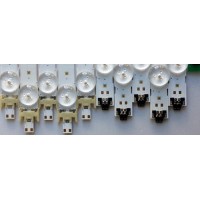 KIT DE LED`S PARA TV (10 PIEZAS) / SAMSUNG BN96-34791A / 34792A / LM41-00117C / 00117B / MU6100-40INCH-L-4EA170724 PANEL CY-GY040HGLVCH / SUSTITUTOS CY-GJ040FLLV1H CY-WJ040HGLV1H CY-GJ040HGLVFH / MOD. UN40MU6290 UE40JU6050 / MAS MODELOS EN DESCRIPCION