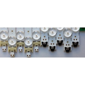 KIT DE LED`S PARA TV (10 PIEZAS) / SAMSUNG BN96-34791A / 34792A / LM41-00117C / 00117B / MU6100-40INCH-L-4EA170724 PANEL CY-GY040HGLVCH / SUSTITUTOS CY-GJ040FLLV1H CY-WJ040HGLV1H CY-GJ040HGLVFH / MOD. UN40MU6290 UE40JU6050 / MAS MODELOS EN DESCRIPCION