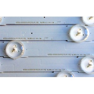 KIT DE LED´S PARA TV (16 PIEZAS) / SAMSUNG BN96-39665A (8 PIEZAS) / BN96-39666A (8 PIEZAS) / V5DU-650DCA-R1[15.01.10] / V5DU-650DCB-R1[15.01.10] / PANEL CY-GK065HGLV7H / MODELOS UN65MU6070 / UN65MU6070FXZA FB04