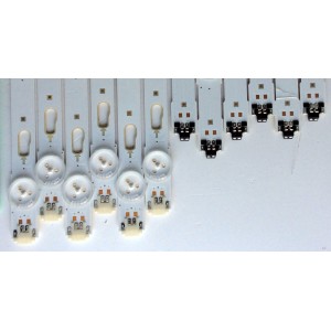 KIT DE LED'S PARA TV SAMSUNG ((12 PIEZAS)) / NUMERO DE PARTE 39660A / 39659A / S_5U75_55_FL_R6_REV1.5_150514_LM41-00136A / S_5U75_55_FL_LB_REV1.5_150514_LM41-00135A / PANEL CY-GK055HGLV5H / MODELOS UN55MU630 / UN55MU630DFXZA FA01
