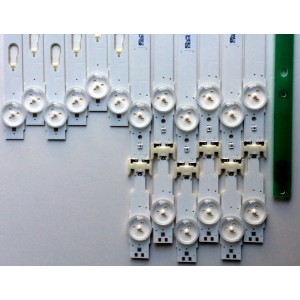 KIT DE LED'S PARA TV SAMSUNG ((12 PIEZAS)) / NUMERO DE PARTE 39660A / 39659A / S_5U75_55_FL_R6_REV1.5_150514_LM41-00136A / S_5U75_55_FL_LB_REV1.5_150514_LM41-00135A / PANEL CY-GK055HGLV5H / MODELOS UN55MU630 / UN55MU630DFXZA FA01