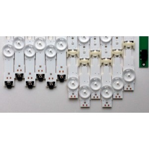 KIT DE LED´S PARA TV (12 PIEZAS) / SAMSUNG BN96-39660A / BN96-39659A / S_5U75_55_FL_L8 / S_5U75_55_FL_R6 / LM41-00135A / LM41-00136A / PANEL  CY-GK055HGLVHH / MODELOS UN55MU6290 / UN55MU6290FXZA FC10