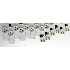 KIT DE LED´S PARA TV (13 PIEZAS) / SAMSUNG 20125VS55 3228 RIGHT07 REV.1.6 120718 ( 7 PIEZAS ) / 20125VS55 3228 LEFT07 REV.1.6 120718 ( 6 PIEZAS ) / PANEL´S DF550CGA-B1 / T550HVF03.1 / MODELO UN55FH6003FXZA AH01