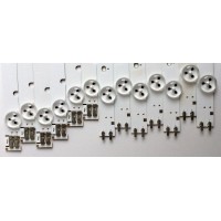 KIT DE LED´S PARA TV (13 PIEZAS) / SAMSUNG 20125VS55 3228 RIGHT07 REV.1.6 120718 ( 7 PIEZAS ) / 20125VS55 3228 LEFT07 REV.1.6 120718 ( 6 PIEZAS ) / PANEL´S DF550CGA-B1 / T550HVF03.1 / MODELO UN55FH6003FXZA AH01