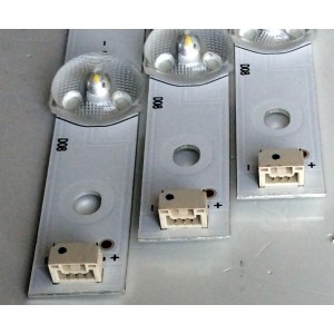 KIT DE LED´S PARA TV (3 PIEZAS) / INSIGNIA 2D03336 / YA5EXHA5 / PXD5A9 / SA5EXYGM / 344761000106000 / Shine0n 2D03336 Rev.E / PANEL BOEI430WU1 4B17A09 / MODELO NS-43D420NA18	