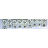 KIT DE LED´S PARA TV  ((INCOMPLETO SOLO 9 PIEZAS)) / VIZIO E600DLB030-007 / E300546 / E60DLBE605F3M14c / PANEL A8386571A / MODELO E60-C3 LFTRRZAR