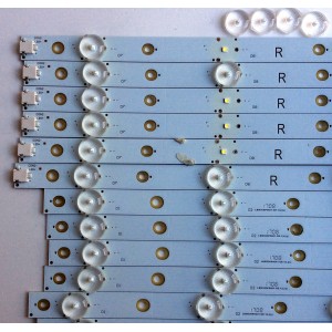 KIT DE LED´S PARA TV (12 PIEZAS) / INSIGNIA LBM500P0601-GE-1(L)(5) / LBM500P0601-GF-1(R)(5) / LBM500P0601-GE-1 / 210BZ06DR43030L25E / 210BZ06DL43030L25E / 7095 / 145NADP39H0F / PANEL TPT500U1-QVN03.U REV:S5B0A / MODELO NS-50DR620NA18