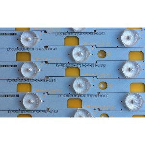 KIT DE LED´S PARA TV (14 PIEZAS) / LG LB55040 V0_01 / LB55040 V1_03 / EX-55040010 / EX-55040000 / PANEL'S TPT550J1-HVN06.U REV:S510A / TPT550J1-HVN06.U REV:S510D / MODELOS 55LF5700-UA / 55LF5700-UA.CUSDLH / NS-55DR420NA16