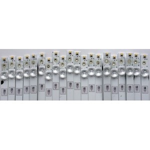 KIT DE LED´S PARA TV (20 PIEZAS) / HISENSE LB75022 V0 / E469119 / 1197827 / PANEL HD750M7U71-L1\S0\GM\ROH / HD750M7U71-L1 / MODELO 75EU8070