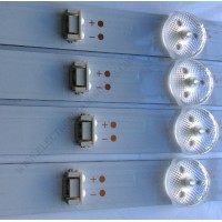 KIT DE LED´S PARA TV (4 PIEZAS) / LG JL.D490A1330-001BS-M / YAL13-01030300-04 / PANEL SDL490WY (LD0-912) REV.00 / MODELO 49UJ6200-UA / 49UJ6200-UA.CUS4LH