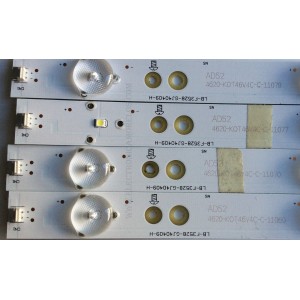 KIT DE LED´S PARA TV (4 PIEZAS) / INSIGNIA LB-F3528-GJ40409-H / 4620-LOT46V4C-C-11 / PANEL TPT400LA-J6PE1 REV:SC1N / MODELO NS-40D510NA15