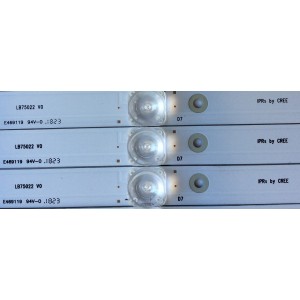 KIT DE LED´S PARA TV / HISENSE / ( 10 PIEZAS ) HD750M7U71-L1 / E469119 94V-0 / LB75022 V0 / HE75 86J / MODELO 75EU8070	