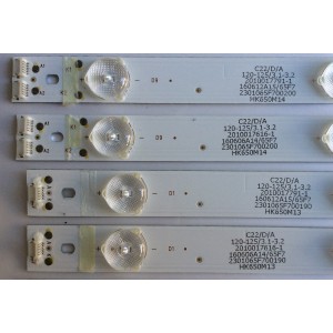 KIT DE LED PARA TV / HITACHI ((INCOMPLETO SOLO 9 PIEZAS)) HK650WLEDM-AH41H / HK65D08A-ZC21AG-04 / 303HK650039 / 2301065F700190 / 2010017616-1 / MODELO LE65K6R9	