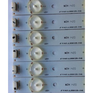 KIT DE LED´S PARA TV ( 12 PIEZAS) / RCA 01.JL.D5591235-31AS / 92M32 D140609 / D140609 / PANEL T550HVN03.3-12V / MODELO LED55G55R120Q