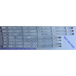KIT DE LED´S PARA TV ((INCOMPLETO SOLO 7 PIEZAS)) / LG NC490DGG-AAFX1-41CA / NC490DGG-AAFX1-41CAGAN01-1255A-P1 / NC490DGG-AAFX1-41CAGAN01-1256A-P1 / PANEL´S NC490DGG-AAFX3 / NC490DGE-SADP3 / MODELO 49UJ6300-UA.BUSYL0F	