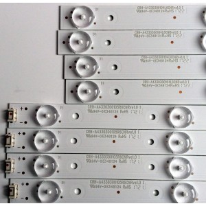 KIT DE LED'S PARA TV (8 PIEZAS) / LG / 170717A1G / KE54M4KK44 / 7710-64300-L100 / 208223 / 170717A1G / CRH-A4330300104L6CNRve1.0 / PANEL RLD430WY (LD0-304) / MODELO 43UJ6200-UA / 43UJ6200-UA.CUSYLH