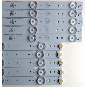 KIT DE LED'S PARA TV (10 PIEZAS) / ATVIO BJSJ46D11L-ZC14F-02 / BJSJ46D11R-ZC14F-02 / E243157 / N23D-U / D23344 / 140214A4 / 75-80LM / PANEL HV460WU2-200 / MODELO LE46D5AFM