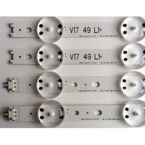 KIT DE LED'S PARA TV (4 PIEZAS) / LG 6916L-2862A / 6916L-2863A / 49" V17 ART3 2863 Rev0.2 1 / 6916L2862A / 6916L2863A / PANEL LC490DGG / MODELOS 49UV340C-UB / 49UV340C-UB.AUSYLJR / 49UJ6500