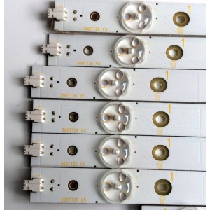 KIT DE LED'S PARA TV (12 PIEZAS) / BEST BUY / SHARP 500TT25 V5 / 500TT26 V5 / 500TT25 V4 / 500TT26 V4 / YX-50018013-3C553 / YX-50018013-2C563 / PANEL TPT500J1-HVN08  REV:S300B / MODELO LC-50LB261U