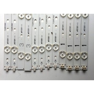 KIT DE LED'S PARA TV (12 PIEZAS) / SHARP E306084 / F100M7LP40H / 0981010221A9 / IC-C-VZAA48D377A / 0981010221AA / IC-D-VZAA48D377B / 0981010221AB / IC-C-VZAA48D377C / 0981010221AC / IC-D-VZAA48D377D / PANEL / MODELO LC-48LE551U