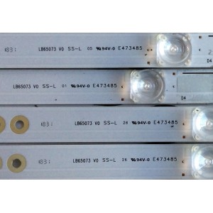 KIT DE LED'S PARA TV (12 PIEZAS) / SHARP LB65073 / LB65073 V0 / E473485 / 1199800 / PANEL HD650S1U71 / HD650S1U71\S8\GM\CKD\ROH / MODELOS LC-65Q7300U / 65R6E