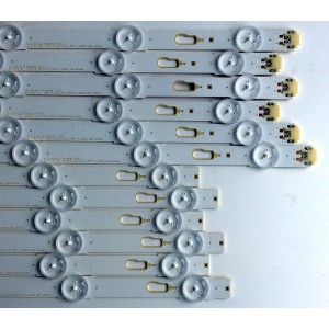 KIT DE LED'S PARA TV (12 PIEZAS) / SAMSUNG BN96-40632A / BN96-40633A / LM41-00335A / E473485 / PANELS CY-GM049HGLV8H / CY-WK049HGLV1V / CY-GM049HGLV2H / CY-WK049HGLV1H / MODELOS UN49KU6500 / UE49MU6300 / UA49KU7350 / MAS MODELOS EN DESCRIPCION