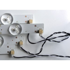 KIT DE LED'S PARA TV (4 PIEZAS) / VIZIO IC-C-VZAA48D828A / IC-C-VZAA48D828B / IC-C-VZAA48D828C / IC-C-VZAA48D828D / PANEL LSC480HN08 / MODELO D48F-F0