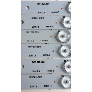 KIT DE LED'S PARA TV (6 PIEZAS) / WESTINGHOUSE GKB5.948.3018 / GKB7.820.3816 / 48609-E / PANEL D480D3-GG58.C0X / LSC480HN05-B01 / MODELO DWM48F1Y1 